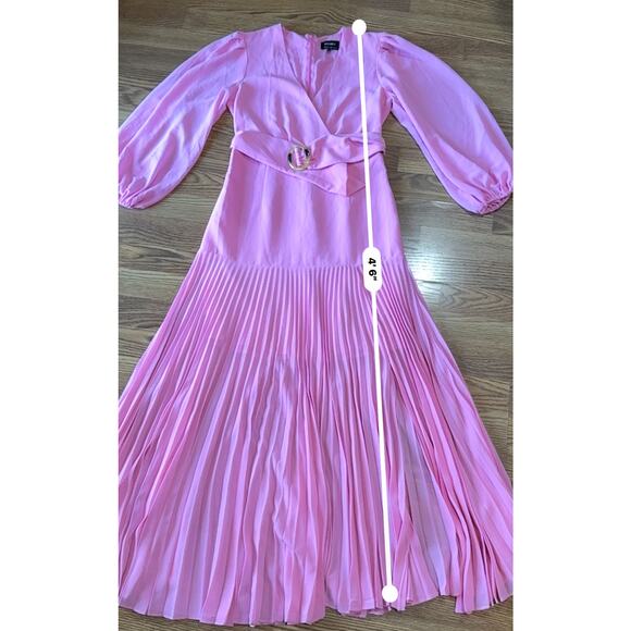 BARDOT DAYTONA LONG SLEEVE Garden MAXI DRESS IN VINTAGE PINK size small - Picture 5 of 16